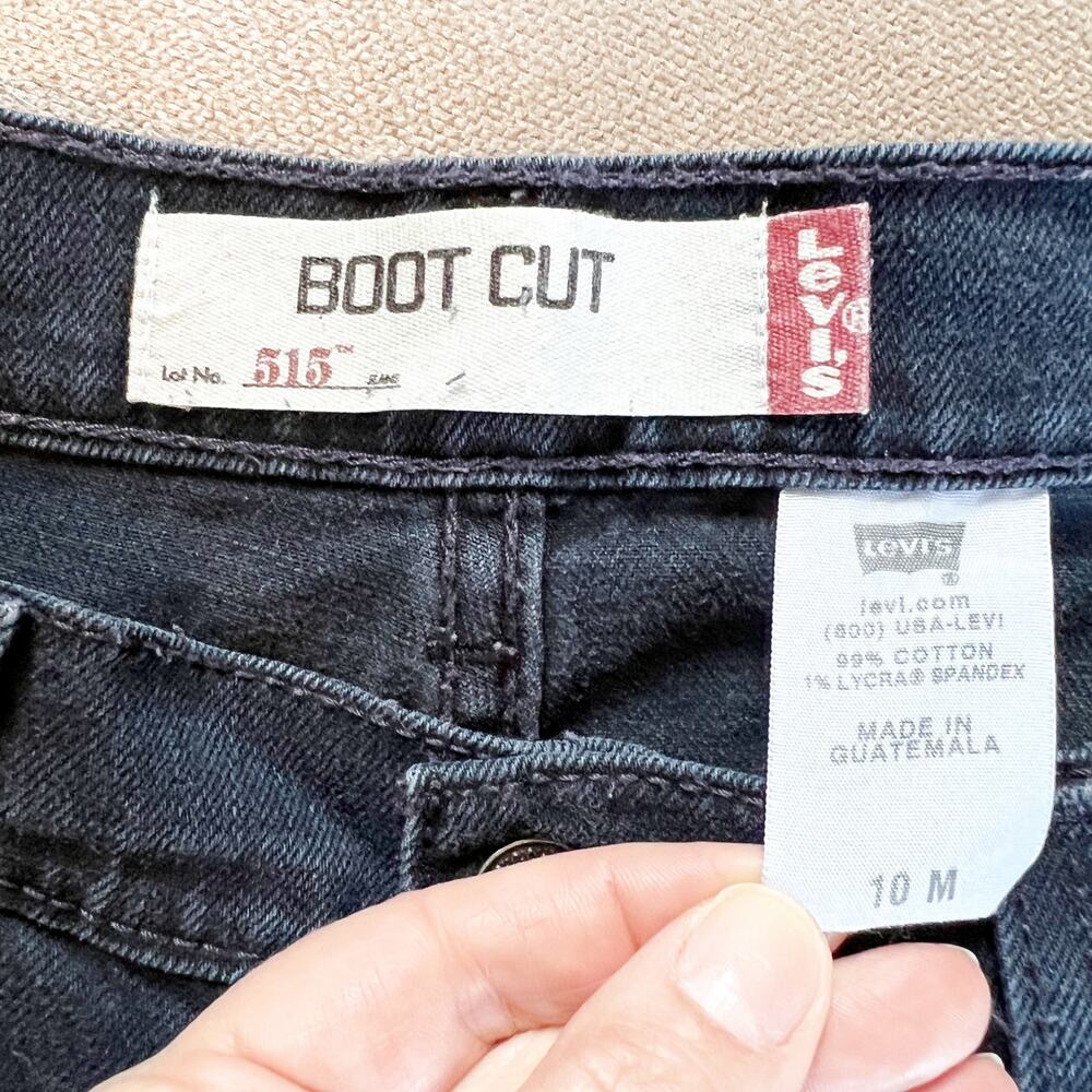 Y2K Levi's Women's 515 Jeans Boot Cut Black Size 10 - Picture 4 of 4